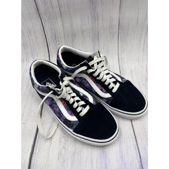 Vans Shoes - Women's Vans Old Skool Sneakers size 8 Purple floral